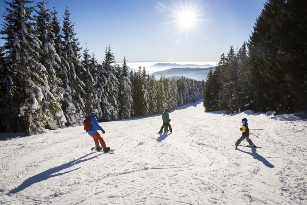 Winter Ski- und Snowboardfahren Feldberg