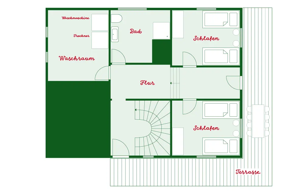 Grundriss — WÄLDER:Quartier St. Blasien, Haus im Glück