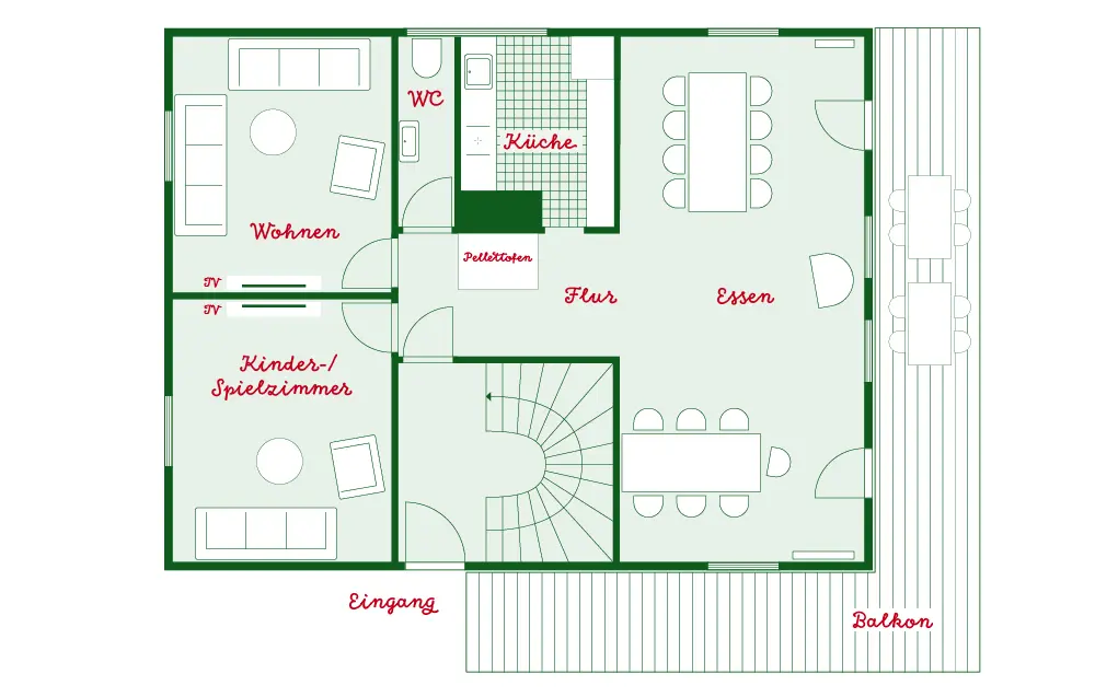 Grundriss — WÄLDER:Quartier St. Blasien, Haus im Glück